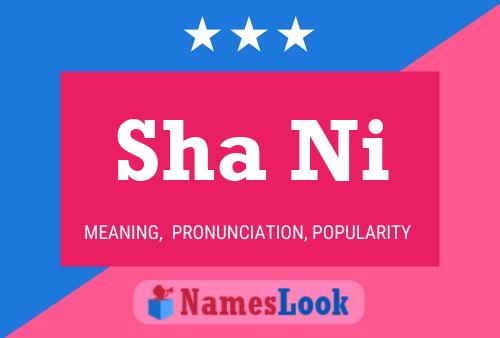 Sha Ni Name Poster