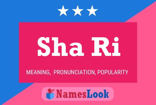 Sha Ri Name Poster