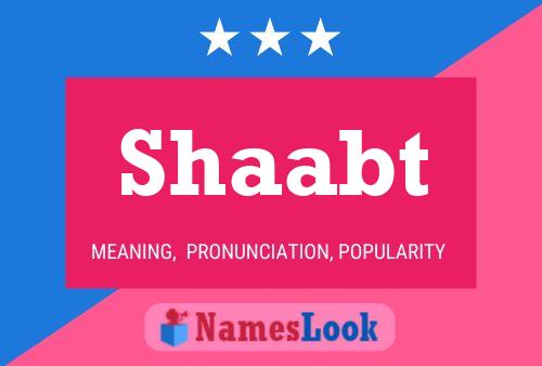 Shaabt Name Poster