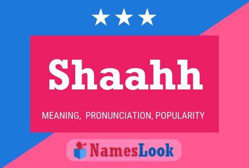 Shaahh Name Poster