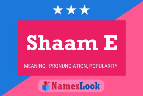 Shaam E Name Poster