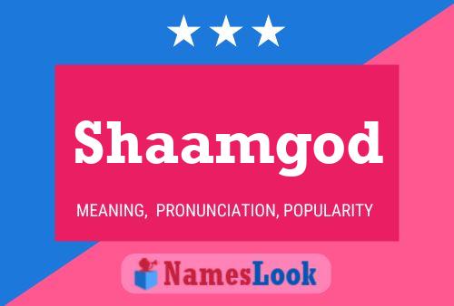 Shaamgod Name Poster