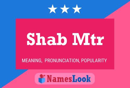 Shab Mtr Name Poster