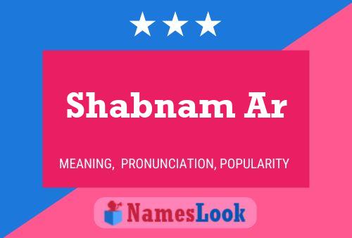 Shabnam Ar Name Poster