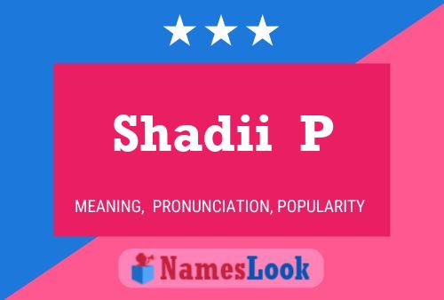 Shadii  P Name Poster