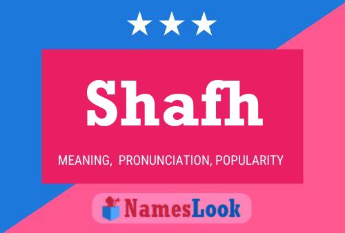 Shafh Name Poster