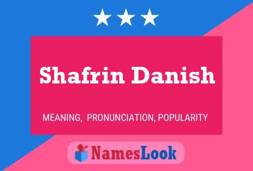 Shafrin Danish Name Poster