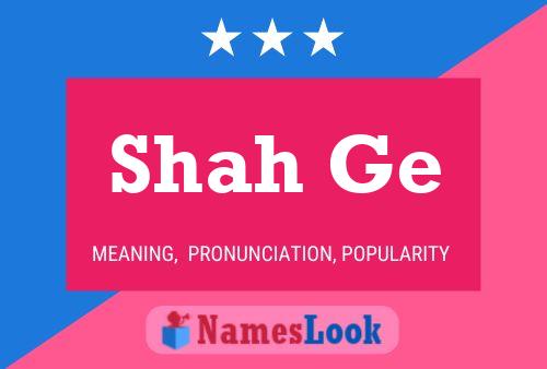 Shah Ge Name Poster