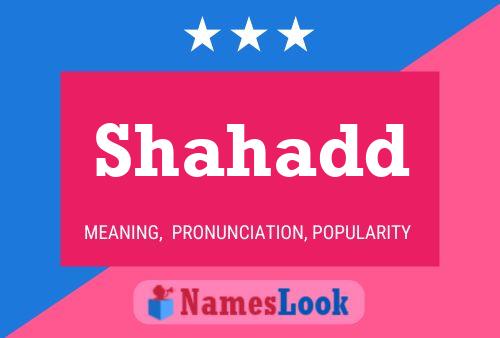 Shahadd Name Poster