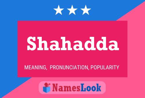 Shahadda Name Poster