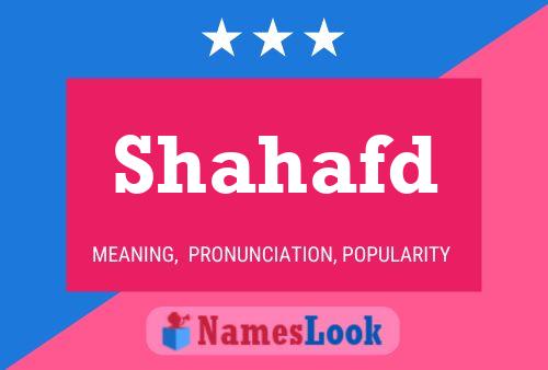 Shahafd Name Poster