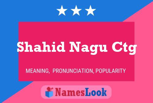 Shahid Nagu Ctg Name Poster