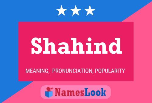 Shahind Name Poster