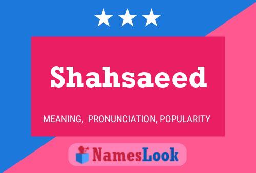 Shahsaeed Name Poster