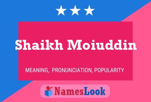 Shaikh Moiuddin Name Poster