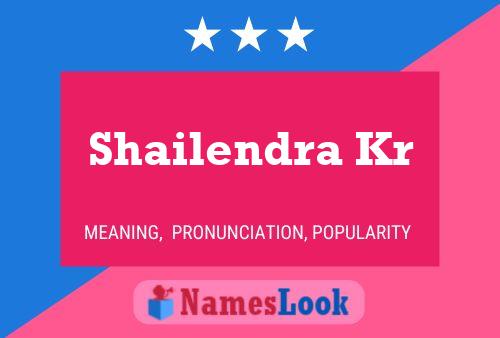 Shailendra Kr Name Poster