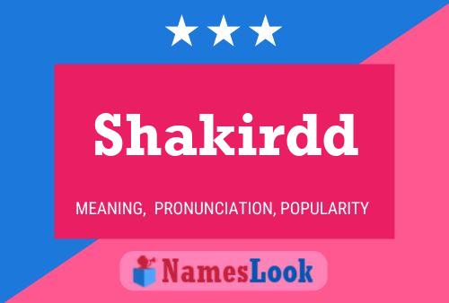 Shakirdd Name Poster