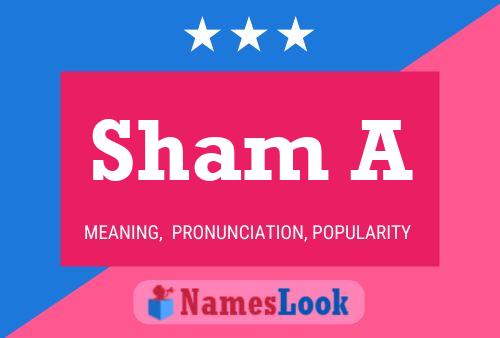 Sham A Name Poster