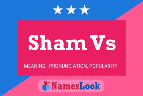 Sham Vs Name Poster