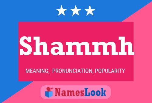 Shammh Name Poster