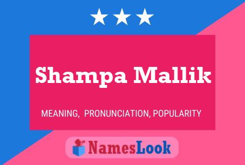 Shampa Mallik Name Poster