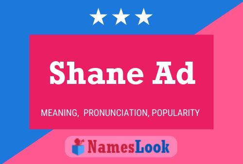 Shane Ad Name Poster