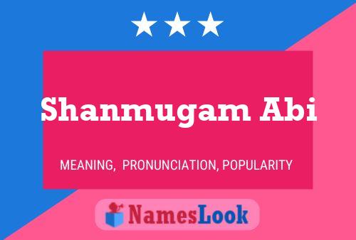 Shanmugam Abi Name Poster