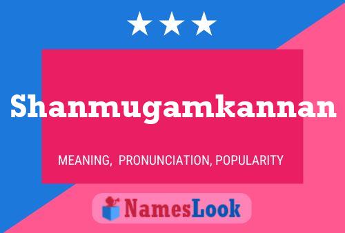 Shanmugamkannan Name Poster