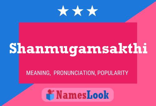 Shanmugamsakthi Name Poster