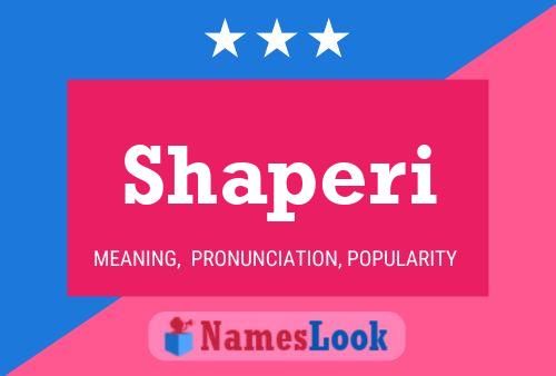 Shaperi Name Poster