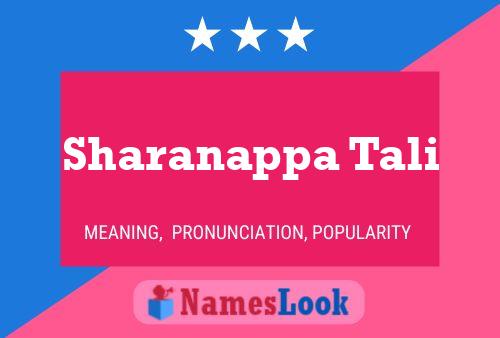 Sharanappa Tali Name Poster