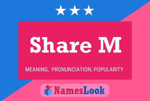 Share M Name Poster