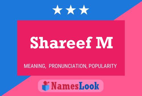 Shareef M Name Poster