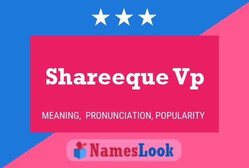 Shareeque Vp Name Poster