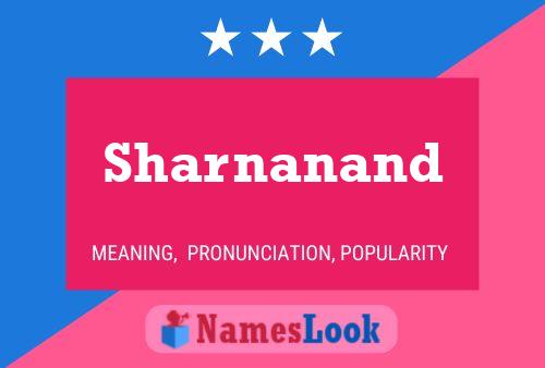 Sharnanand Name Poster