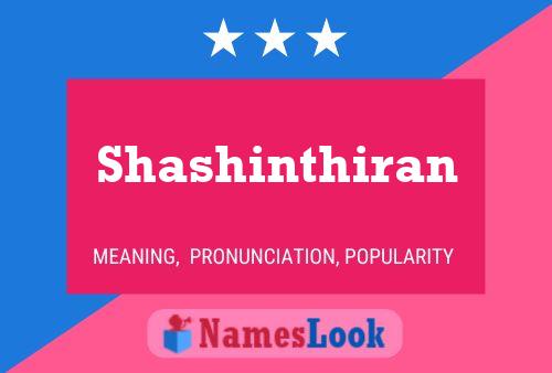 Shashinthiran Name Poster