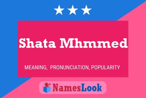 Shata Mhmmed Name Poster