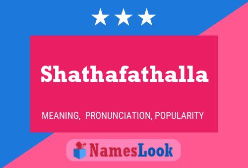 Shathafathalla Name Poster