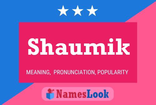 Shaumik Name Poster