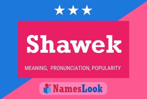 Shawek Name Poster