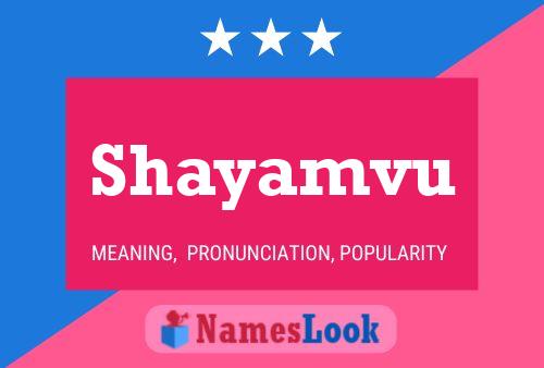 Shayamvu Name Poster