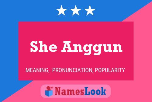 She Anggun Name Poster