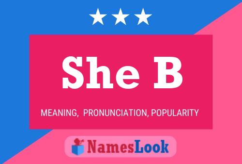 She B Name Poster