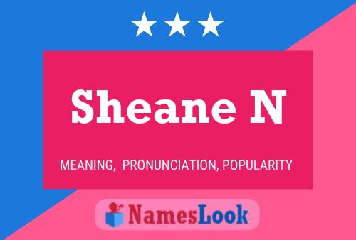 Sheane N Name Poster