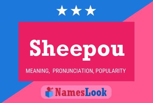 Sheepou Name Poster