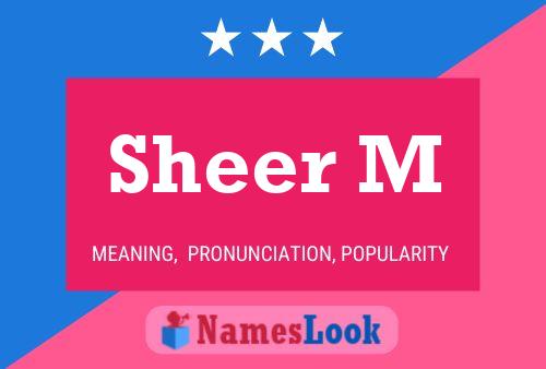 Sheer M Name Poster