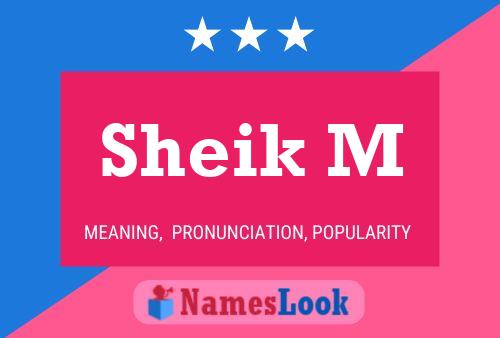 Sheik M Name Poster