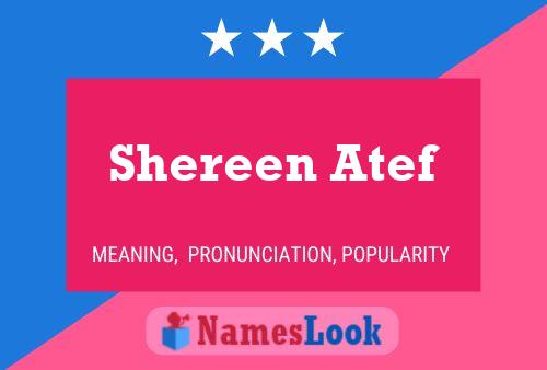 Shereen Atef Name Poster