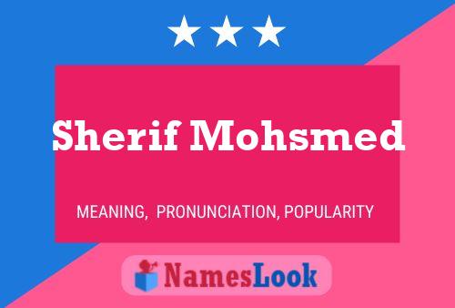 Sherif Mohsmed Name Poster