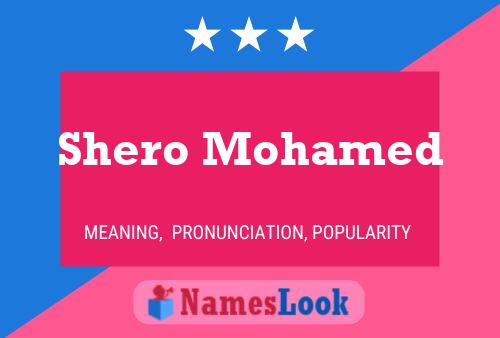 Shero Mohamed Name Poster